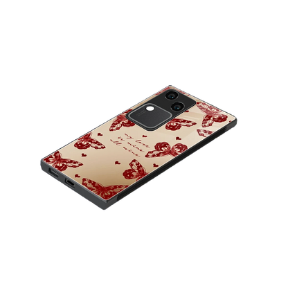 All Mine stylish phone case for vivo v30 | glossy glass and slim fit