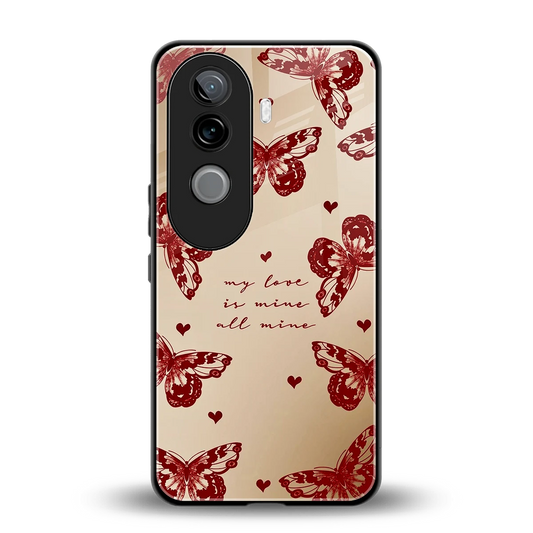 All Mine back phone cover | glass case for vivo v40e