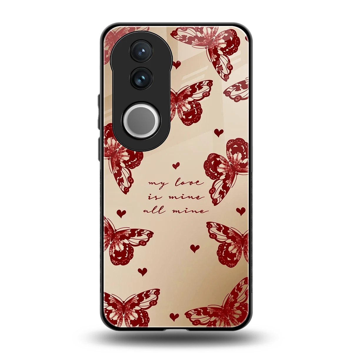 All Mine back phone cover | glass case for vivo v50