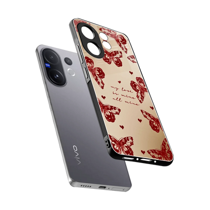 All Mine sleek vivo v60 cover with tempered glass back and TPU edges