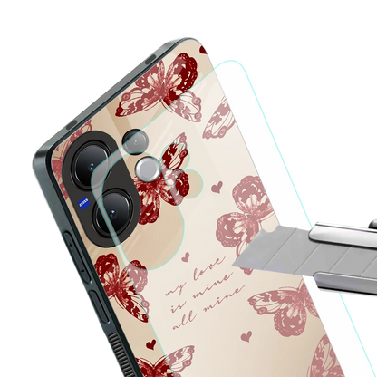 All Mine stylish phone case for vivo v60 | glossy glass and slim fit