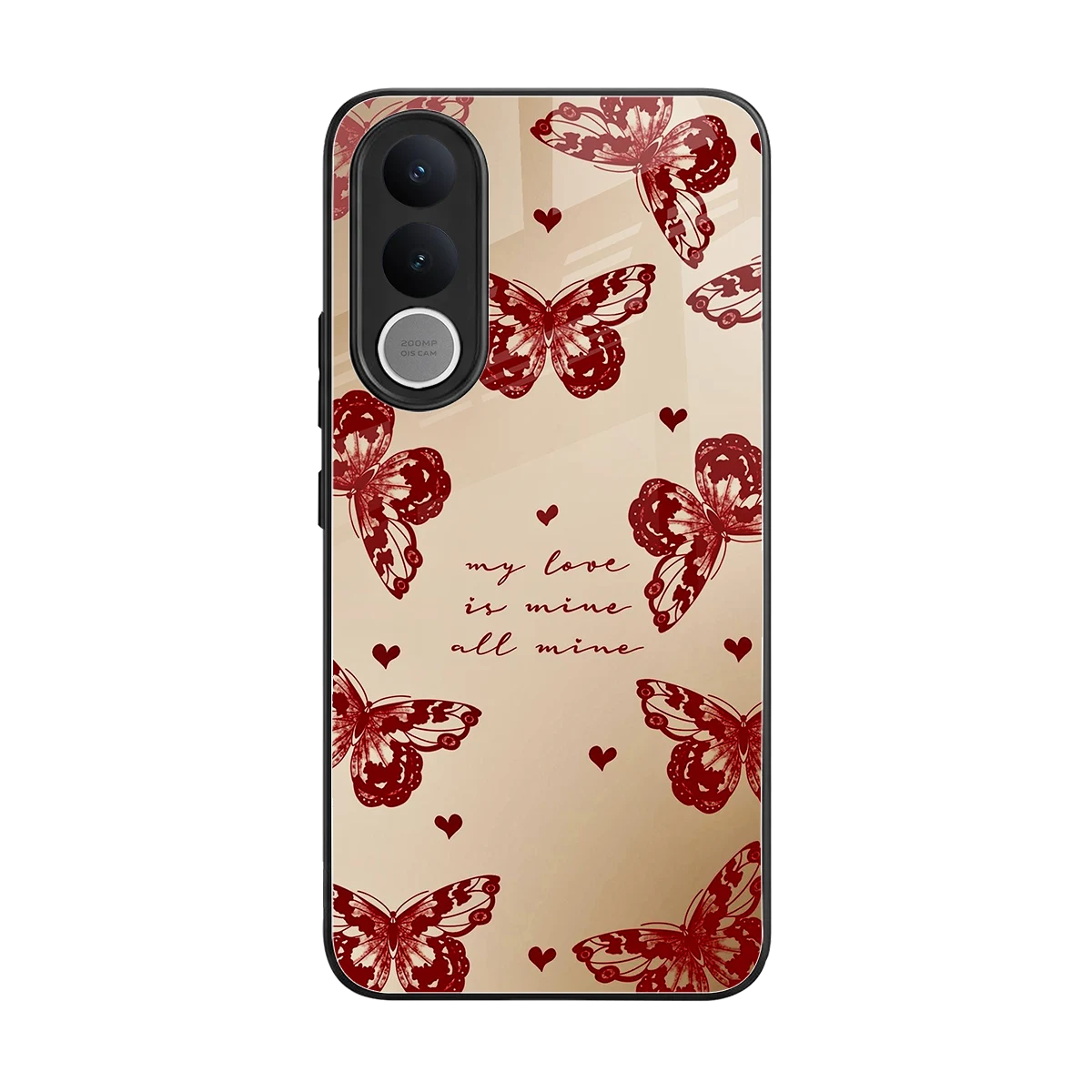 All Mine back phone cover | glass case for vivo v70 fe