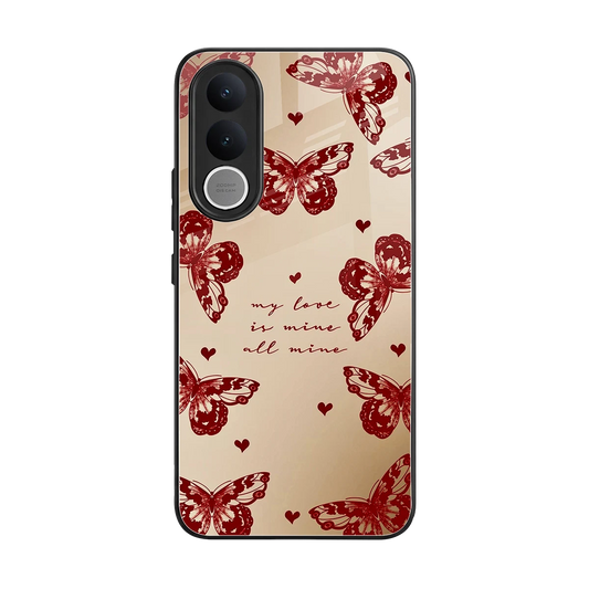 All Mine back phone cover | glass case for vivo v70 fe