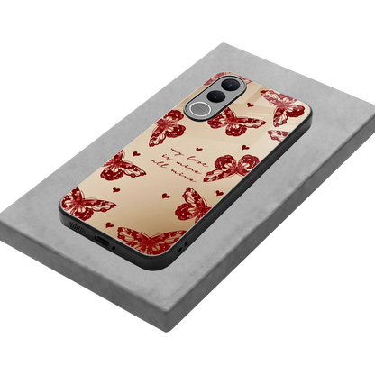 All Mine stylish phone case for vivo v70 fe | glossy glass and slim fit