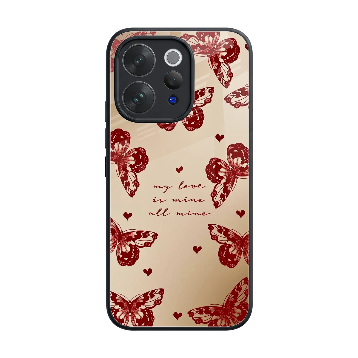All Mine back phone cover | glass case for vivo v70