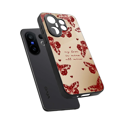 All Mine sleek vivo x200 fe cover with tempered glass back and TPU edges
