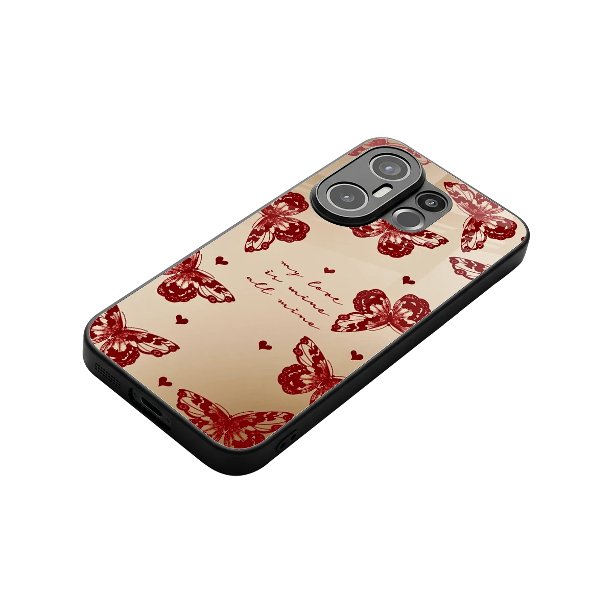 All Mine stylish phone case for vivo x200 fe | glossy glass and slim fit