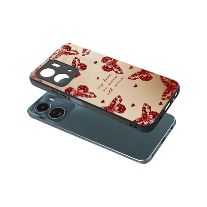 All Mine sleek vivo y16 cover with tempered glass back and TPU edges