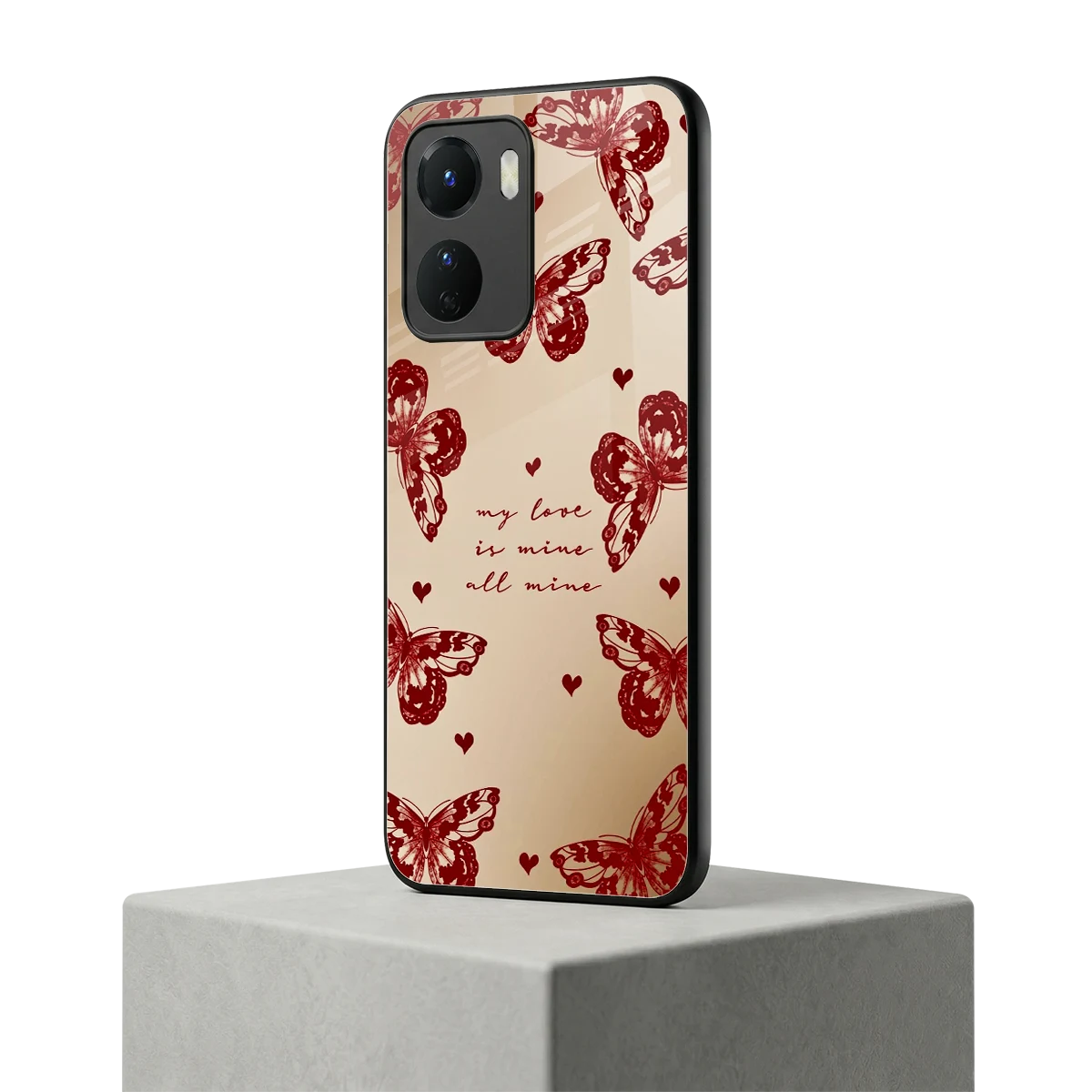 All Mine vivo y16 mobile cover | shockproof glass phone case