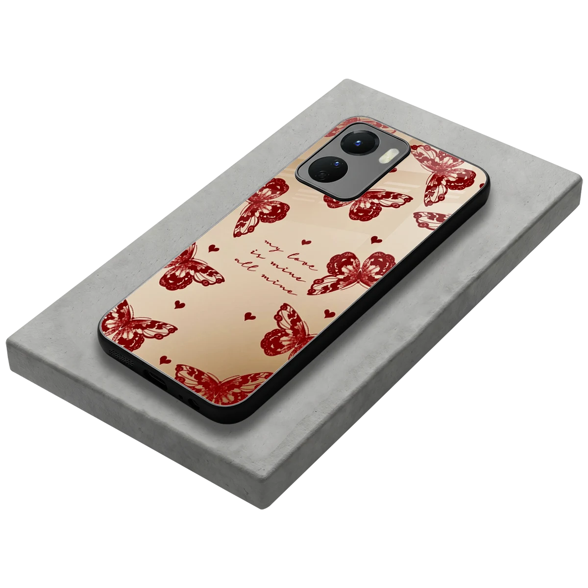 All Mine stylish phone case for vivo y16 | glossy glass and slim fit