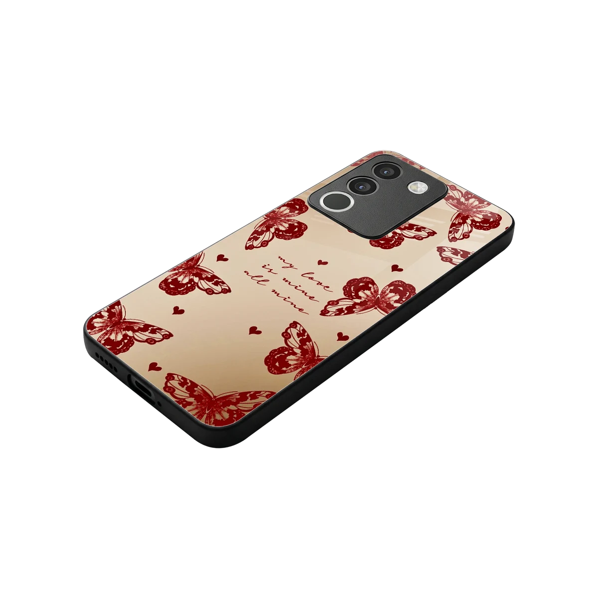 All Mine stylish phone case for vivo y200 5g | glossy glass and slim fit