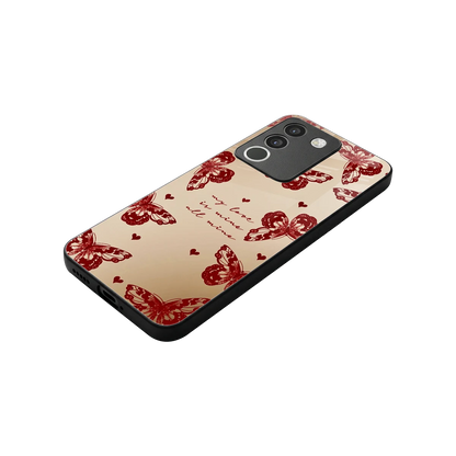 All Mine stylish phone case for vivo y200 5g | glossy glass and slim fit