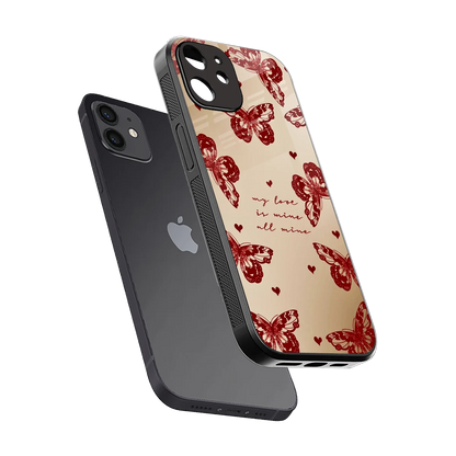 All Mine sleek iphone 11 cover with tempered glass back and TPU edges