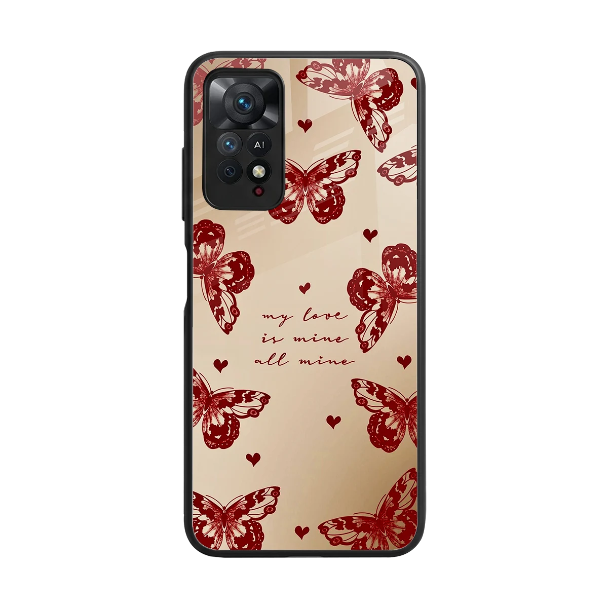 All Mine back phone cover | glass case for redmi note 11 pro