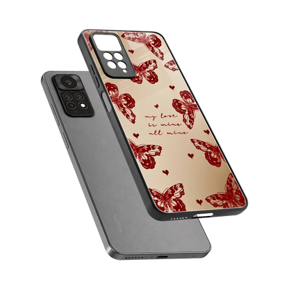 All Mine sleek redmi note 11 pro cover with tempered glass back and TPU edges