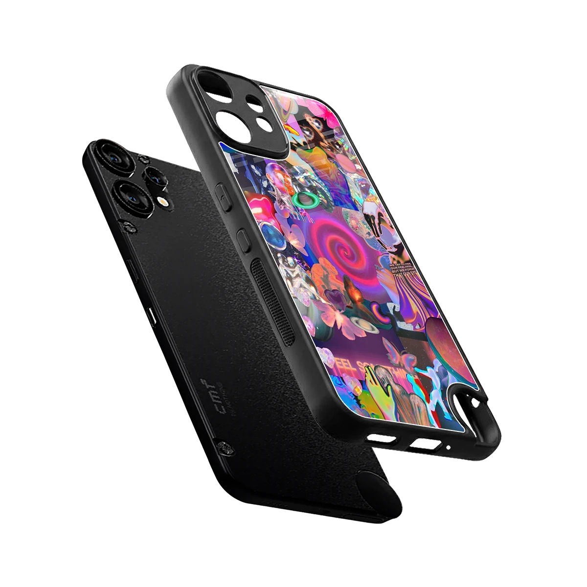 All You sleek cmf nothing phone 2 pro cover with tempered glass back and TPU edges