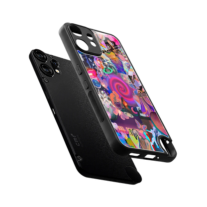All You sleek cmf nothing phone 2 pro cover with tempered glass back and TPU edges