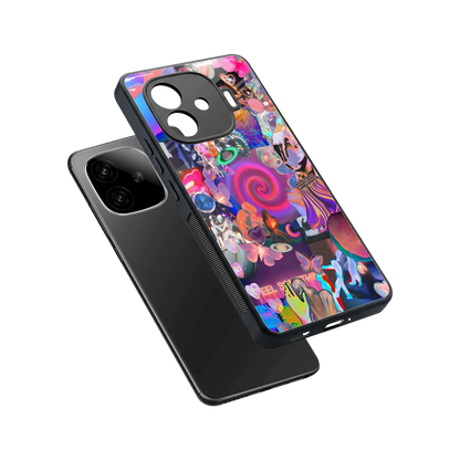 All You sleek iqoo neo 10r 5g cover with tempered glass back and TPU edges