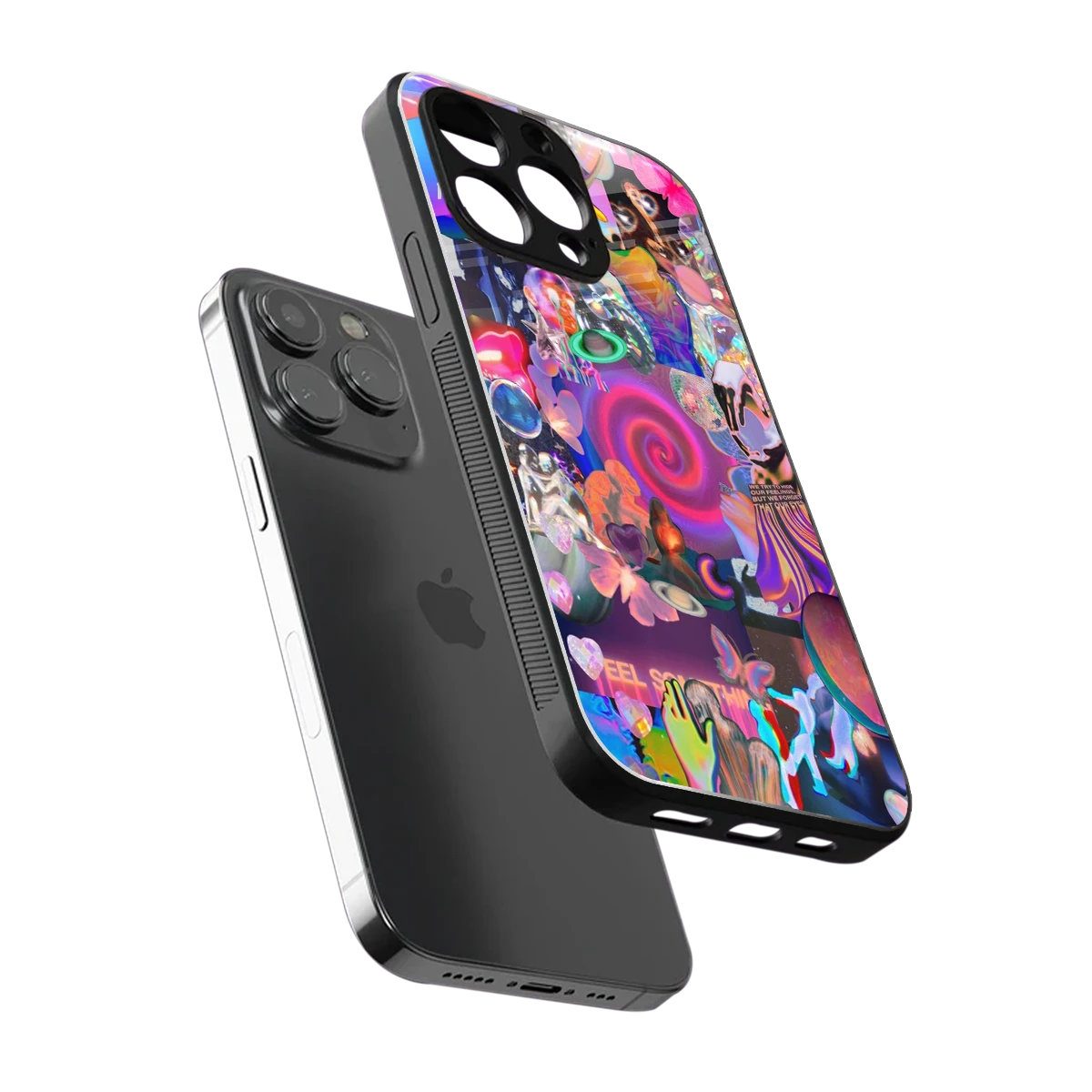 All You sleek iphone 14 pro max cover with tempered glass back and TPU edges