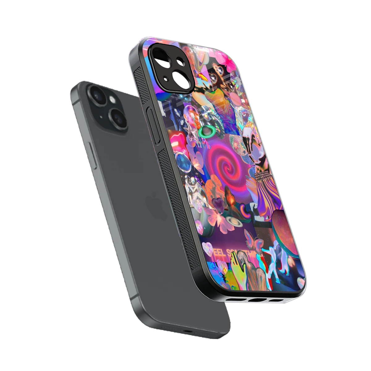 All You sleek iphone 14 plus cover with tempered glass back and TPU edges