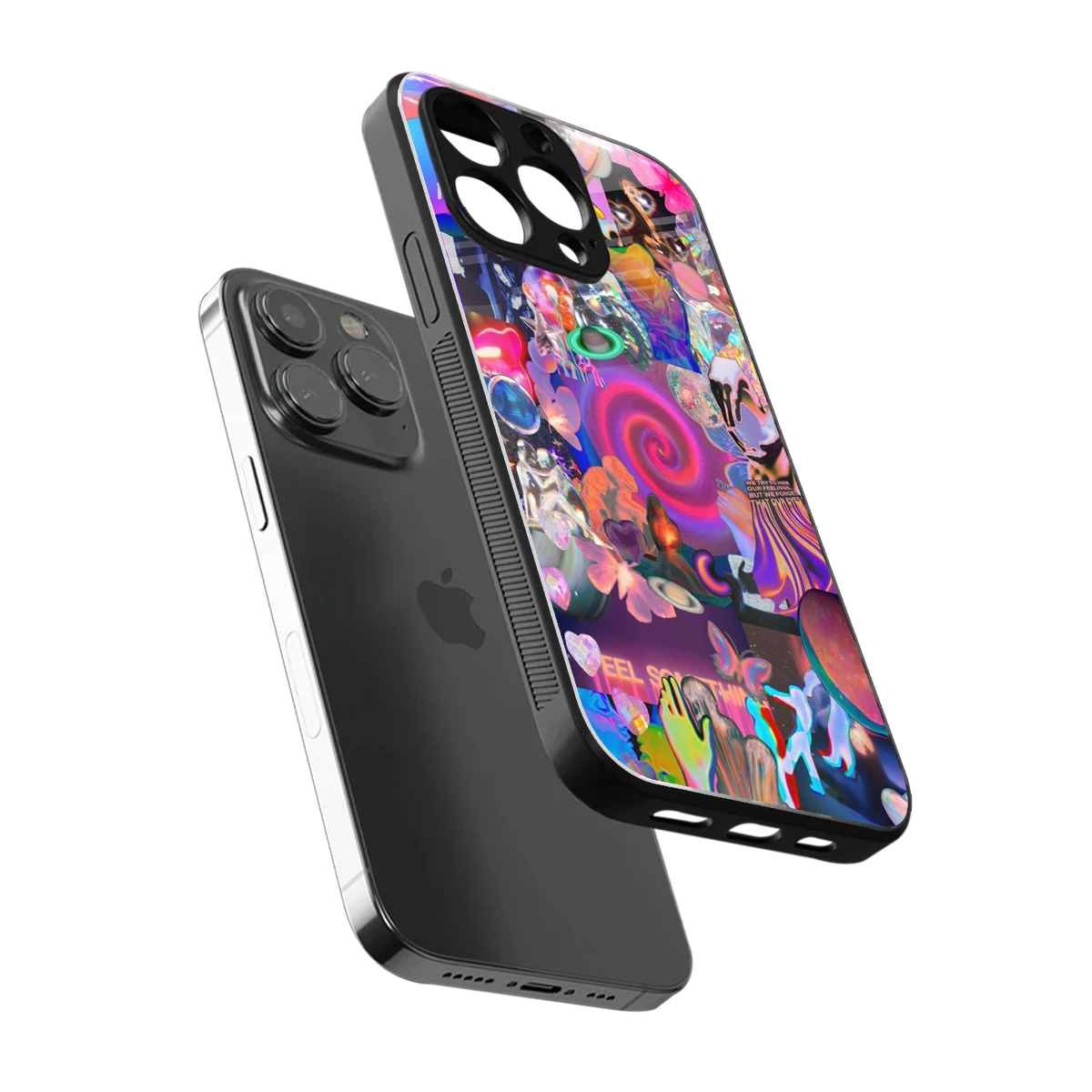All You sleek iphone 15 pro cover with tempered glass back and TPU edges