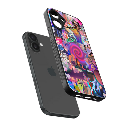 All You sleek iphone 16 plus cover with tempered glass back and TPU edges