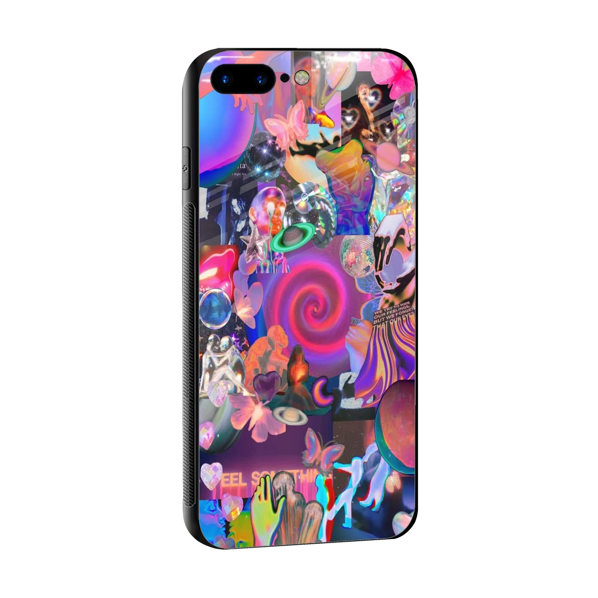 All You sleek iphone 7 plus cover with tempered glass back and TPU edges