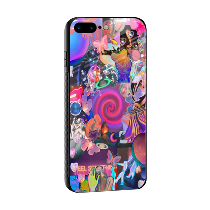 All You sleek iphone 7 plus cover with tempered glass back and TPU edges