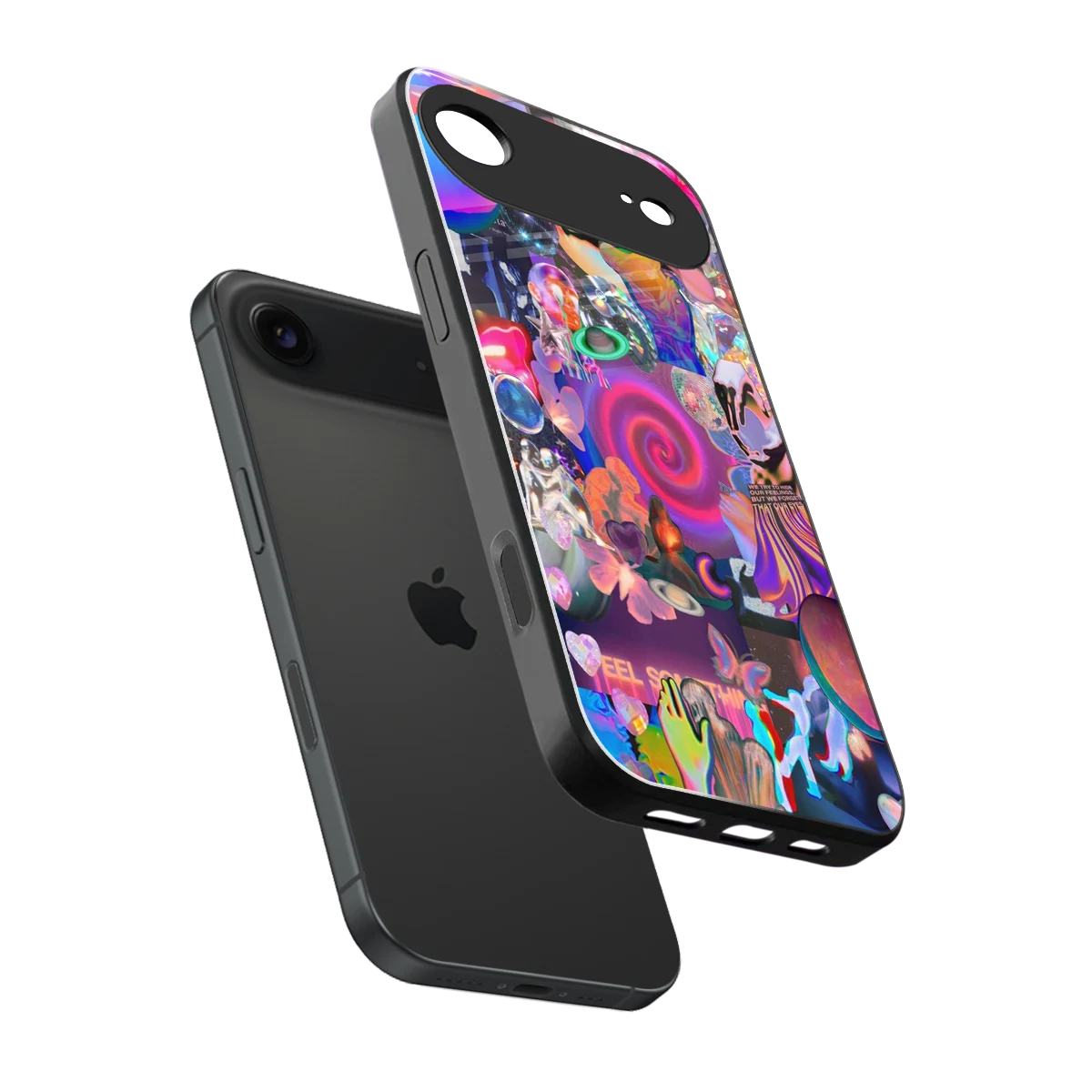 All You sleek iphone air cover with tempered glass back and TPU edges