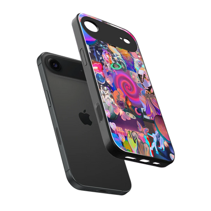 All You sleek iphone air cover with tempered glass back and TPU edges