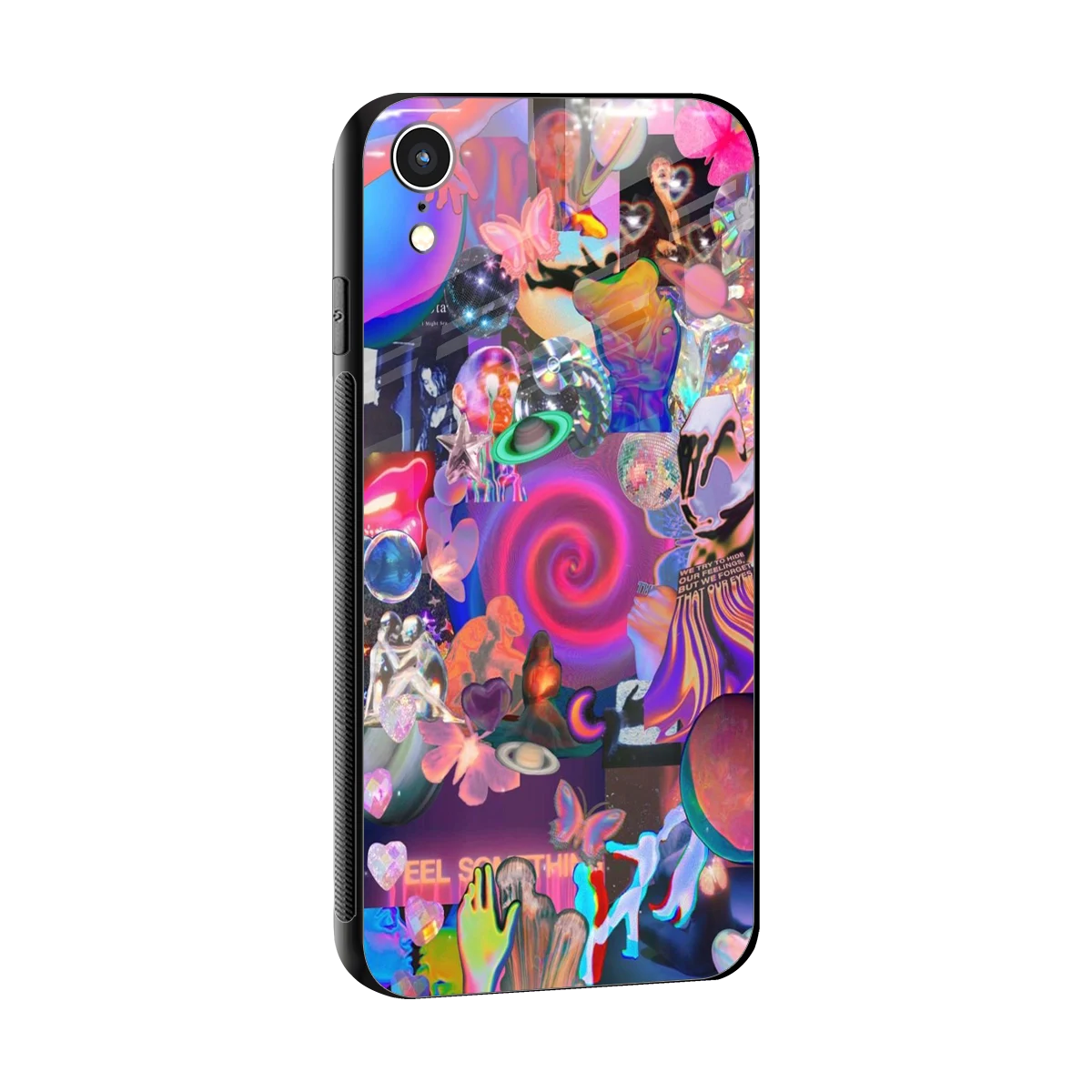 All You sleek iphone xr cover with tempered glass back and TPU edges