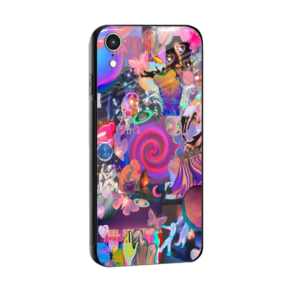 All You sleek iphone xr cover with tempered glass back and TPU edges
