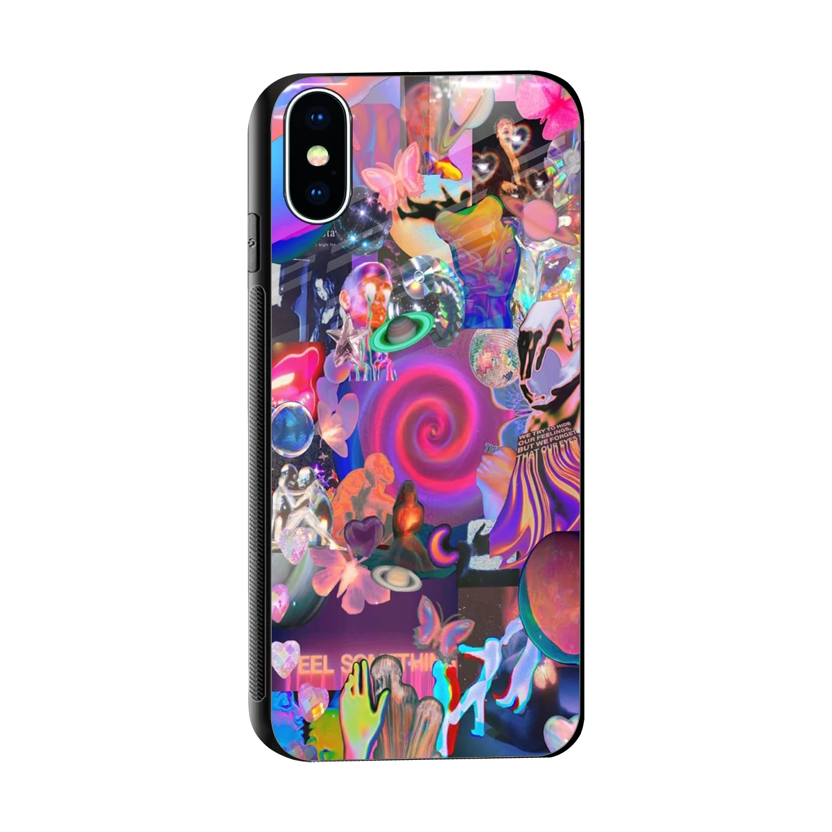 All You sleek iphone xs cover with tempered glass back and TPU edges