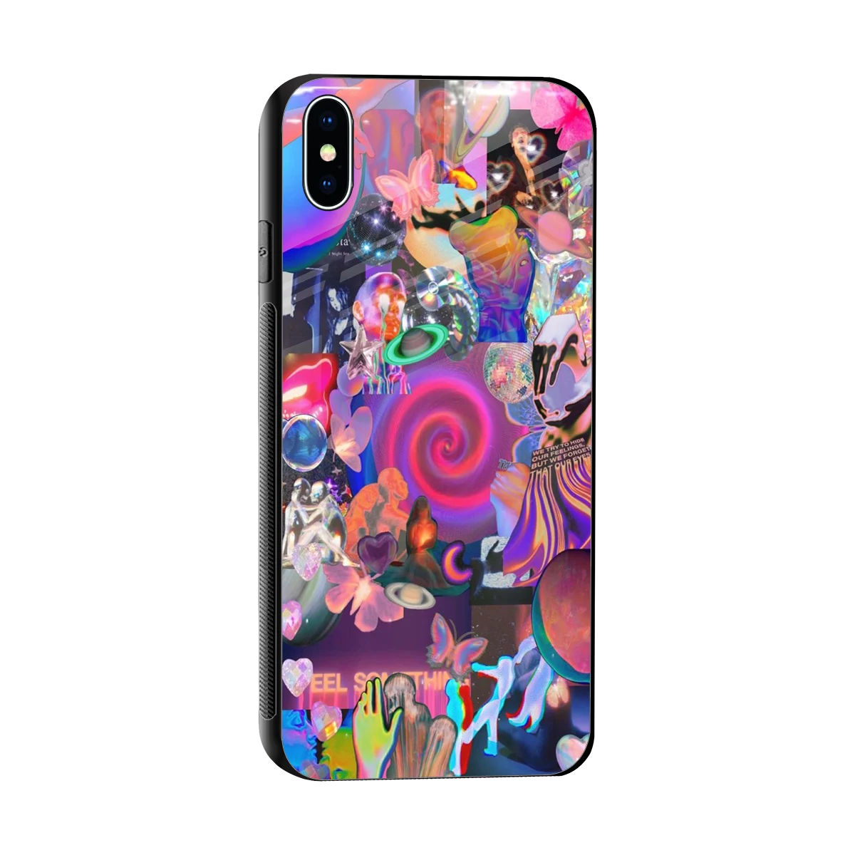 All You sleek iphone xs max cover with tempered glass back and TPU edges