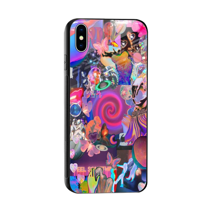All You sleek iphone xs max cover with tempered glass back and TPU edges