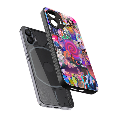 All You sleek nothing phone 2 cover with tempered glass back and TPU edges