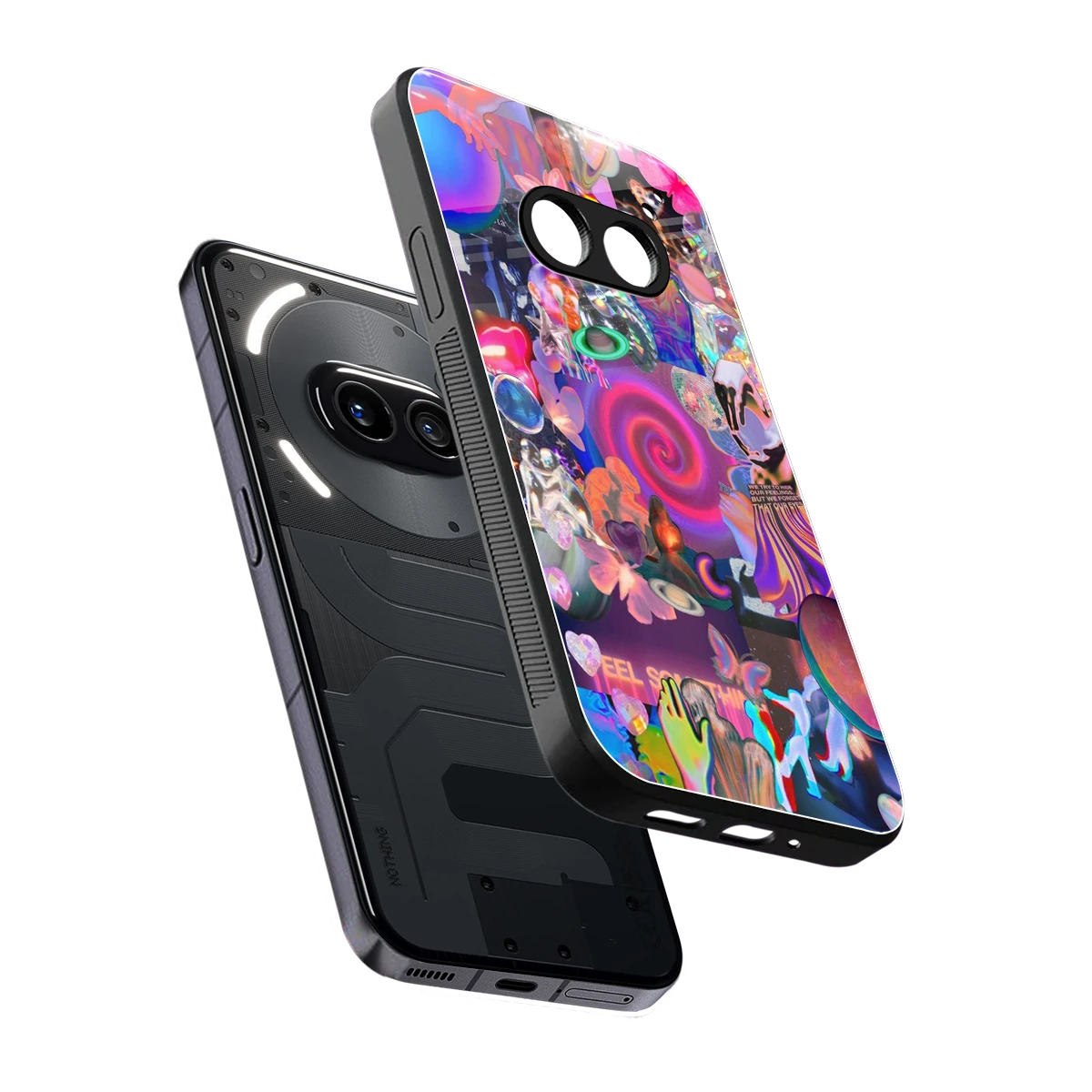 All You sleek nothing phone 2a plus cover with tempered glass back and TPU edges