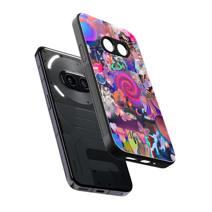 All You sleek nothing phone 2a plus cover with tempered glass back and TPU edges