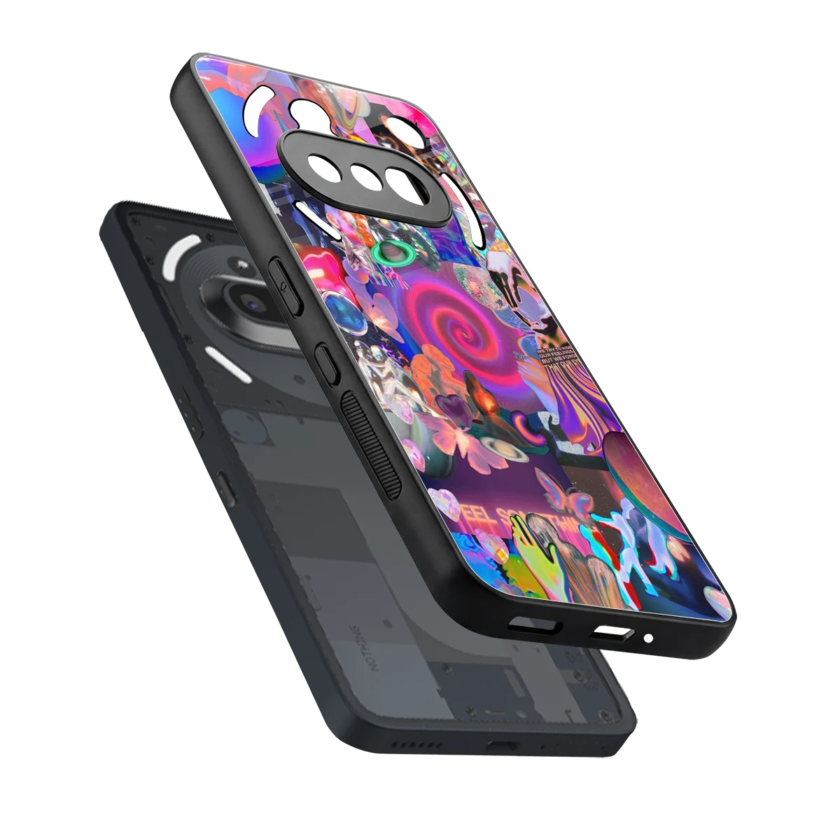 All You sleek nothing phone 3a cover with tempered glass back and TPU edges