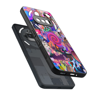 All You sleek nothing phone 3a cover with tempered glass back and TPU edges