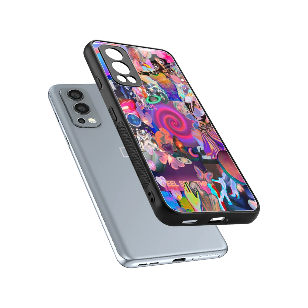 All You sleek oneplus nord 2 cover with tempered glass back and TPU edges