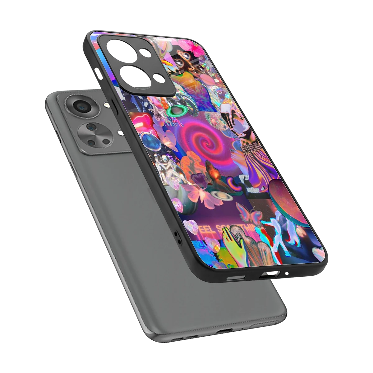 All You sleek oneplus nord 2t cover with tempered glass back and TPU edges