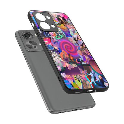 All You sleek oneplus nord 2t cover with tempered glass back and TPU edges