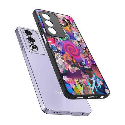 All You sleek oppo a3 pro cover with tempered glass back and TPU edges