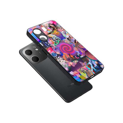 All You sleek oppo a5x 5g cover with tempered glass back and TPU edges