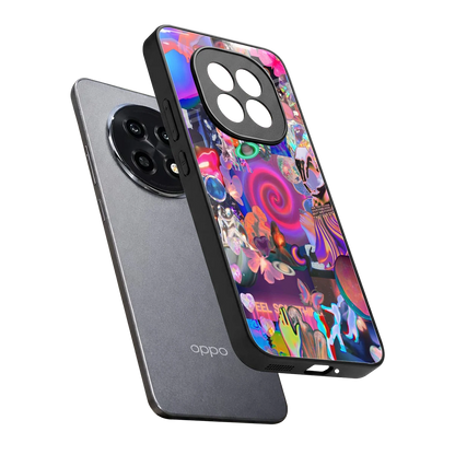 All You sleek oppo f29 pro 5g cover with tempered glass back and TPU edges