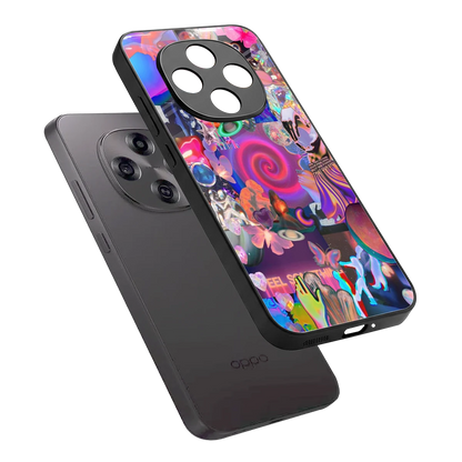 All You sleek oppo f31 pro 5g cover with tempered glass back and TPU edges