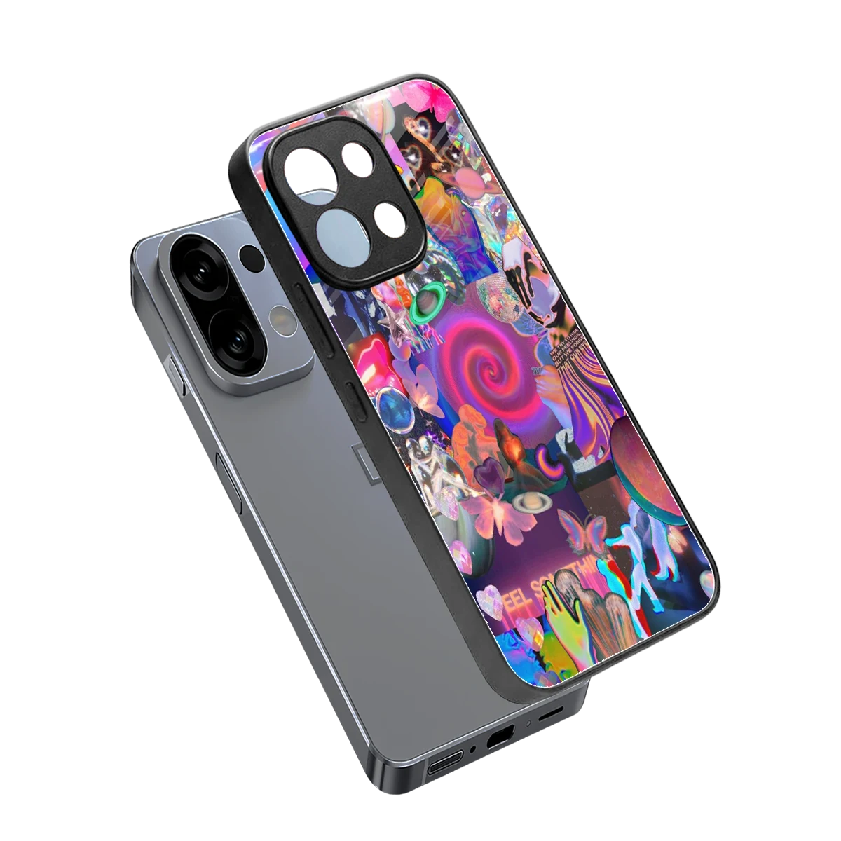 All You sleek oppo k13 5g cover with tempered glass back and TPU edges