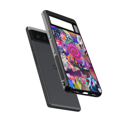 All You sleek google pixel 6a cover with tempered glass back and TPU edges