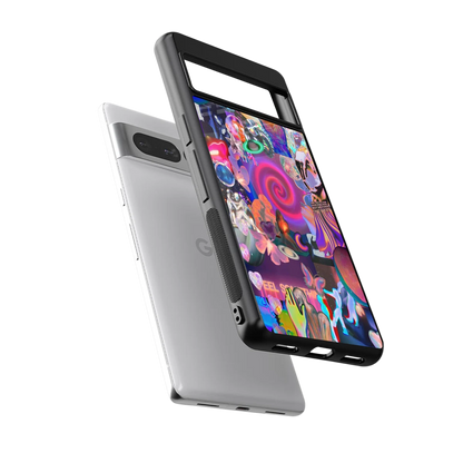 All You sleek google pixel 7 pro cover with tempered glass back and TPU edges